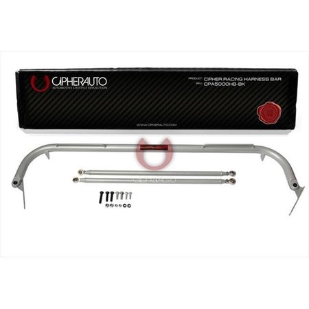 CIPHER Cipher CPA5000HB-SV Racing Harness Bar Silver Powder Coated 48 in. Universal Fitment; CPA5000HB-SV